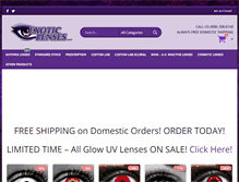 Tablet Screenshot of exoticlenses.com